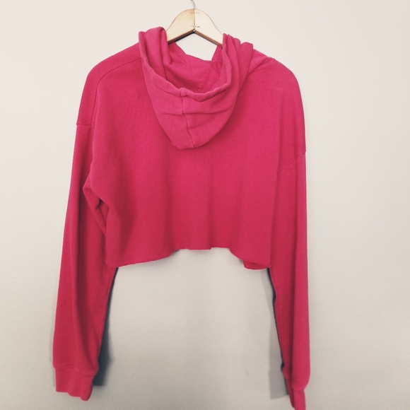 Y2K Cropped Hoodie S Red - Picture 4 of 5